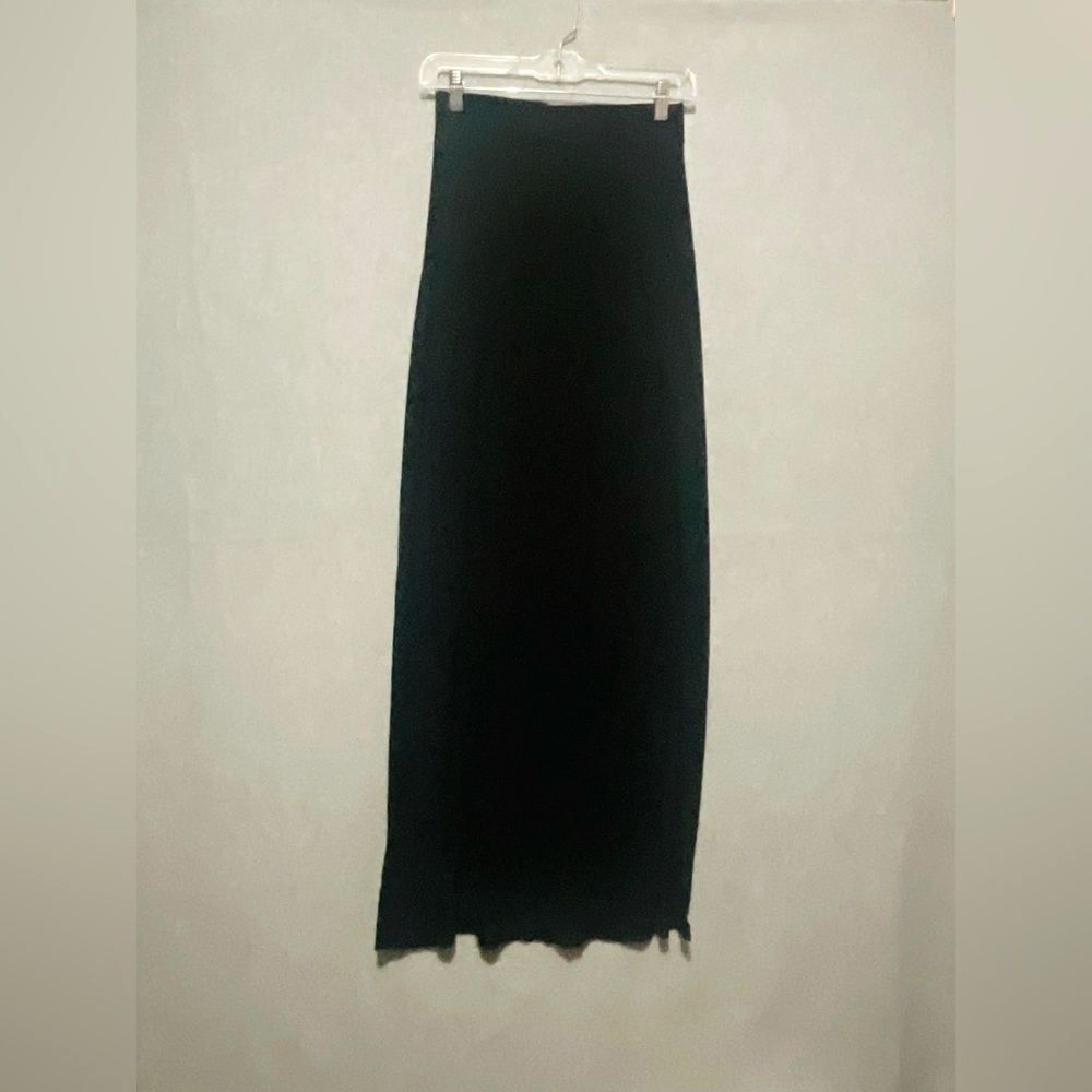 SHEIN Black Double Side Slit Maxi Skirt Small High Waisted Sexy Night Out Party